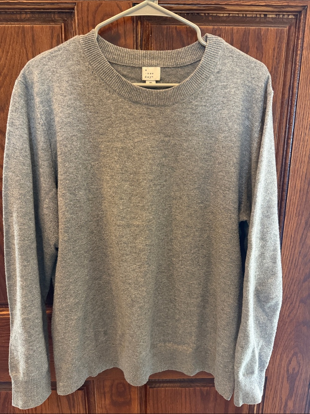 a new day Heather Grey Knit Crewneck Sweater
